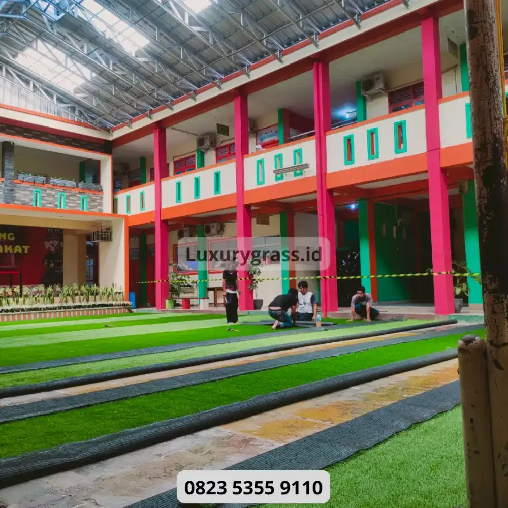Rumput Sintetis Premium Cocok untuk Balkon dan Halaman