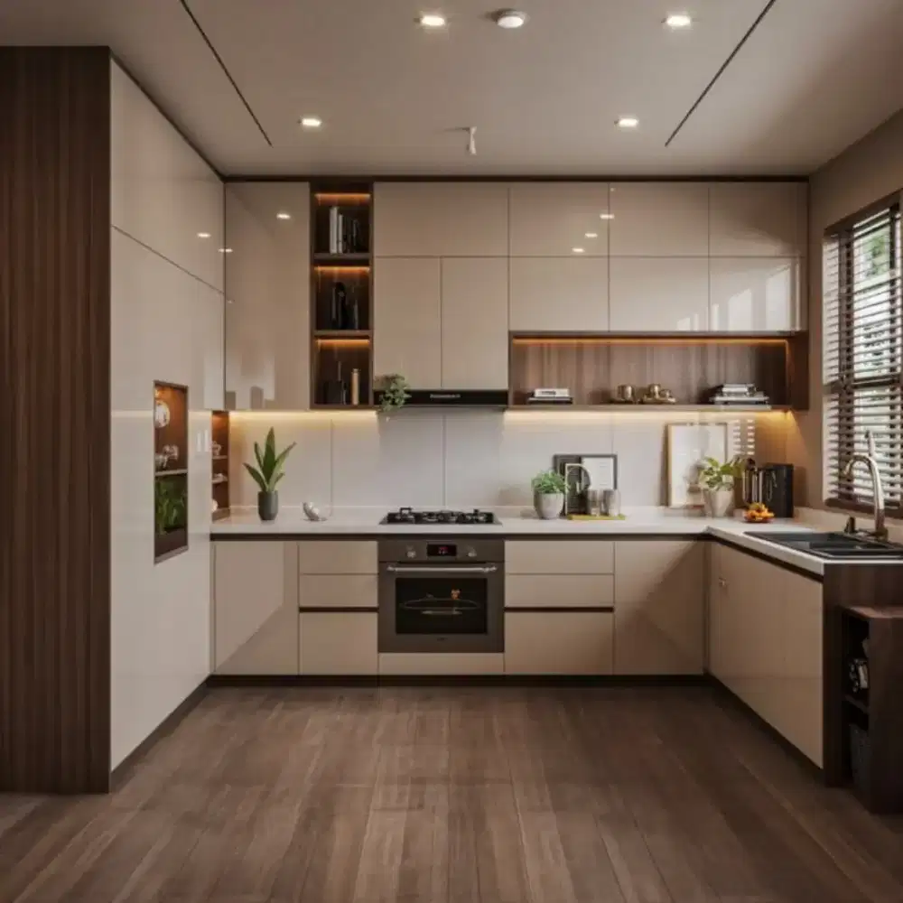 Kitchen set- almari pakaian- backdrop tv- dipan kamar