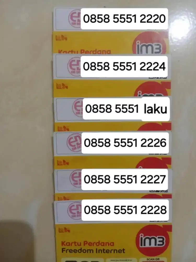 Nomer cantik indosat