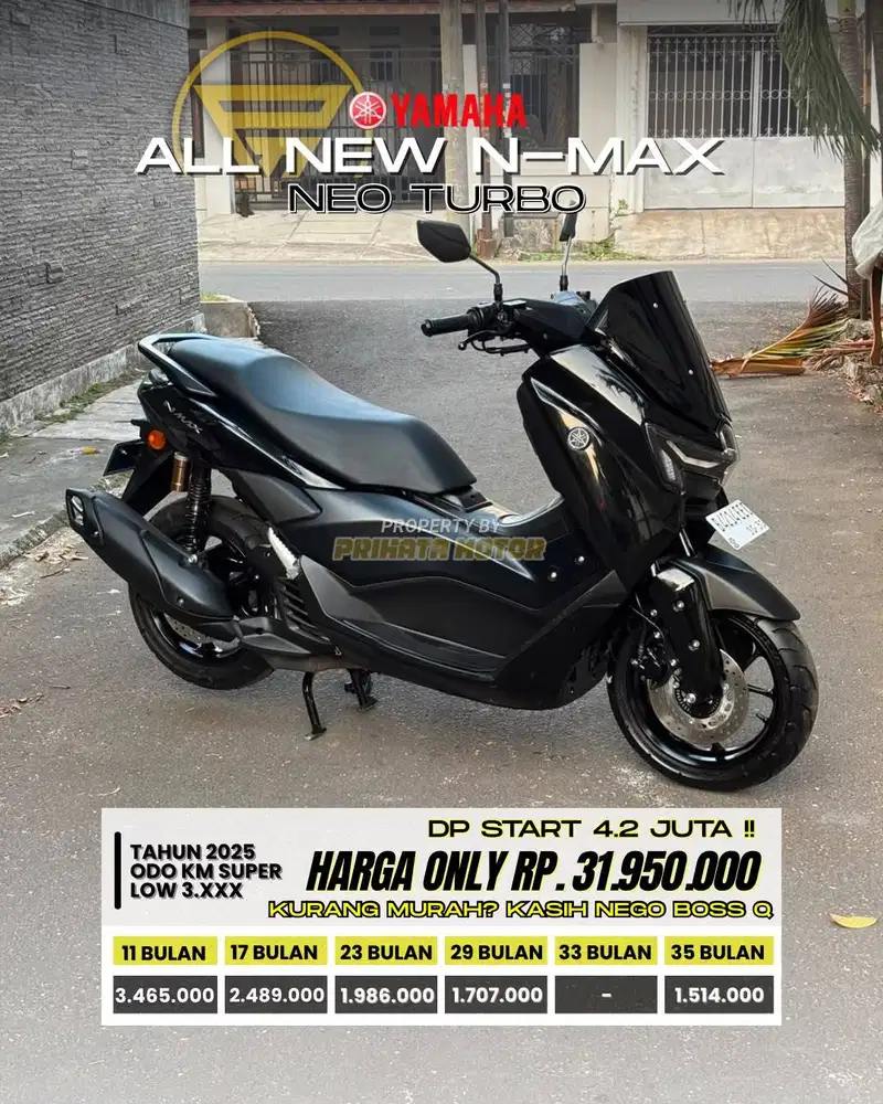CREDIT DP MULAI 4.2 JUTAA NMAX TURBO 2025 !!!