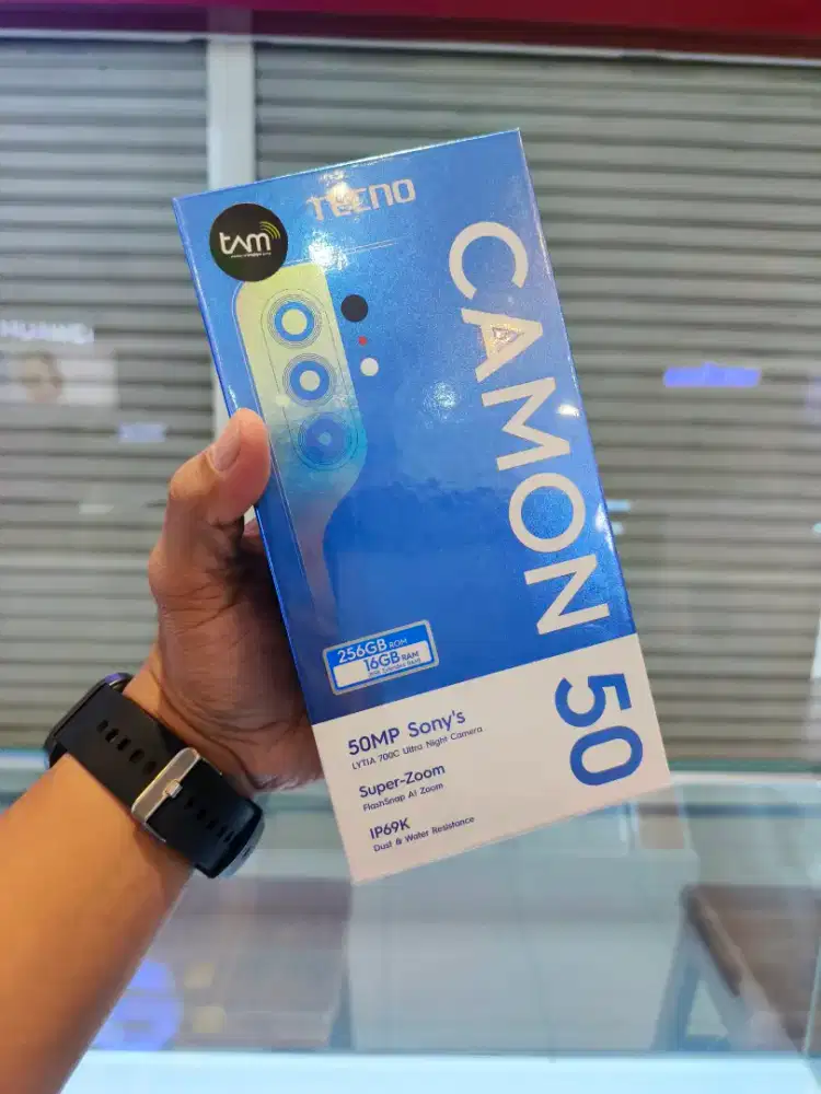 Tecno Camon 50 8/256GB New Segel Garansi Resmi 12 Bulan
