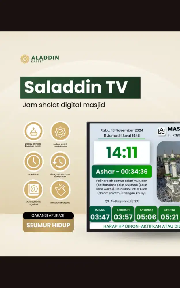 JUAL TV DIGITAL MASJID