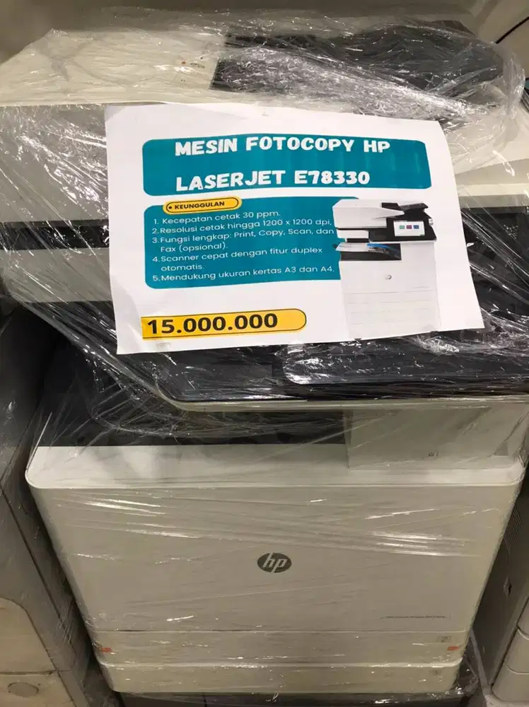 mesin fotocopy hp laserjet E78330