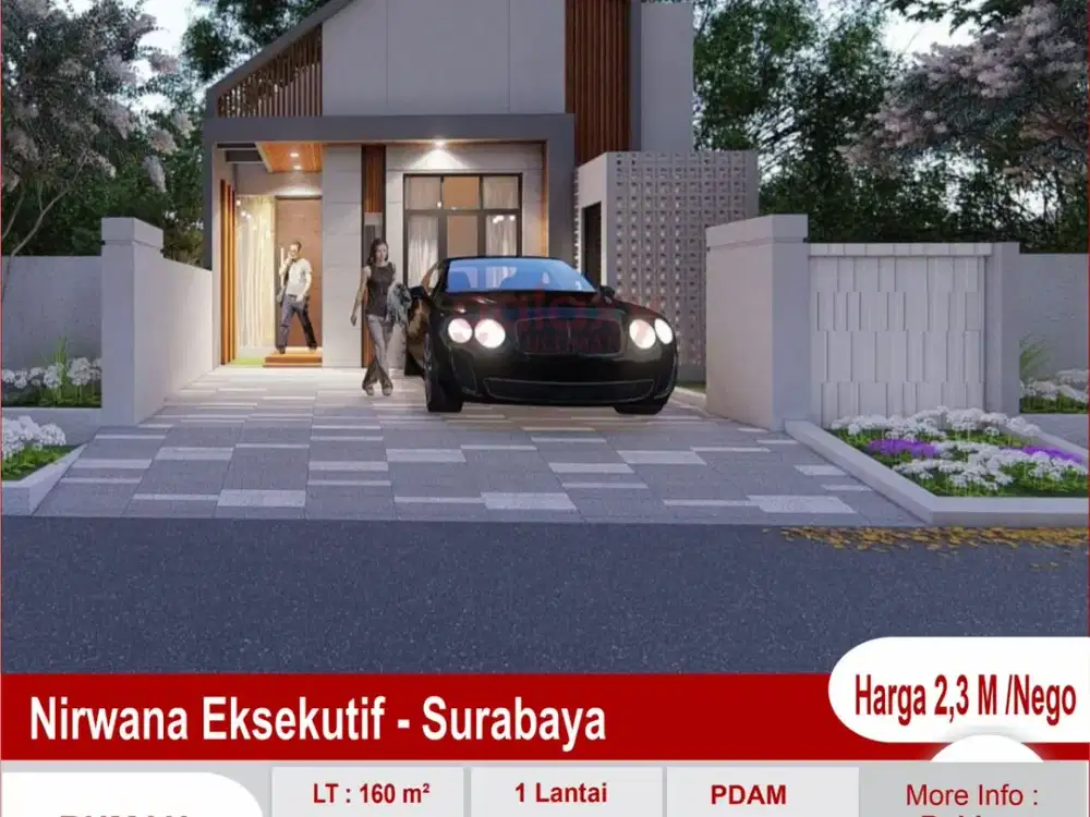 Rumah Baru 1 Lantai Di Nirwana Eksekutif Surabaya