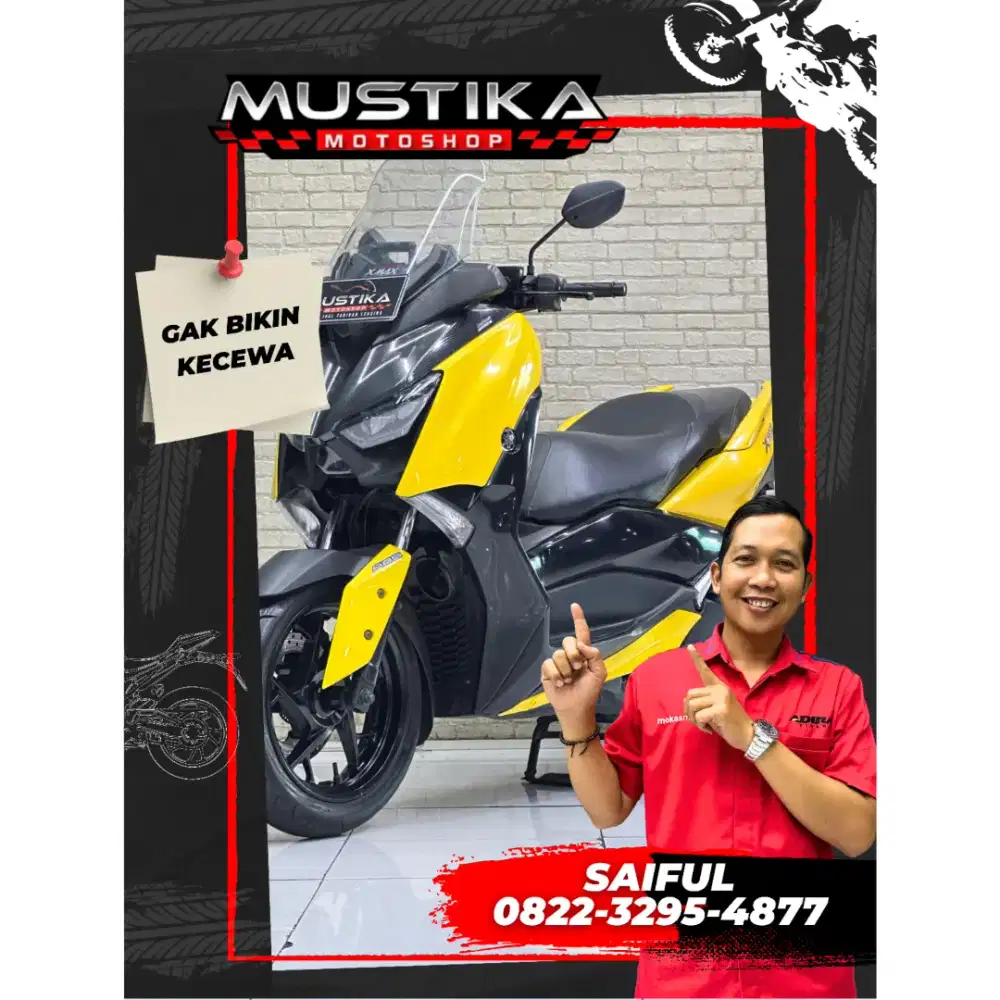 Perfect Condition!!Yamaha X Max 250cc ABS 2018 Yellow Mulus-Mustika