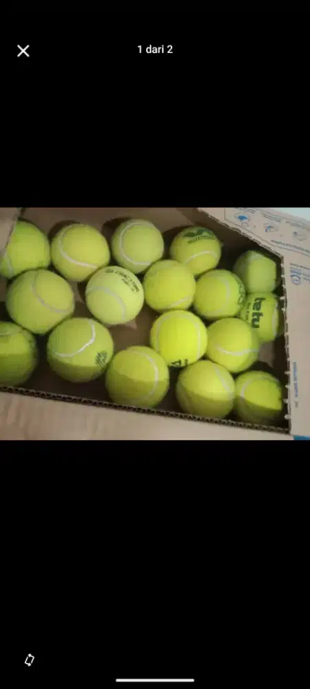 BOLA PADEL SECOND MASIH SANGAT LAYAK, KERASNYA 85%-90%, MERK CAMPUR