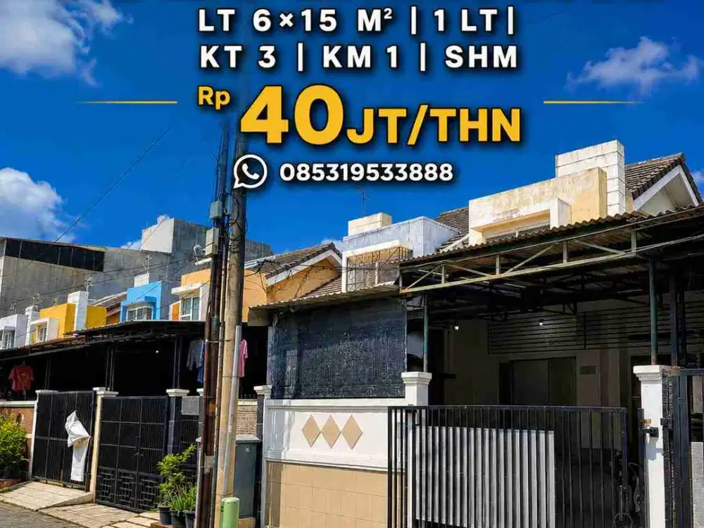 Wilson Disewakan rumah 3 kt di poris exckusif