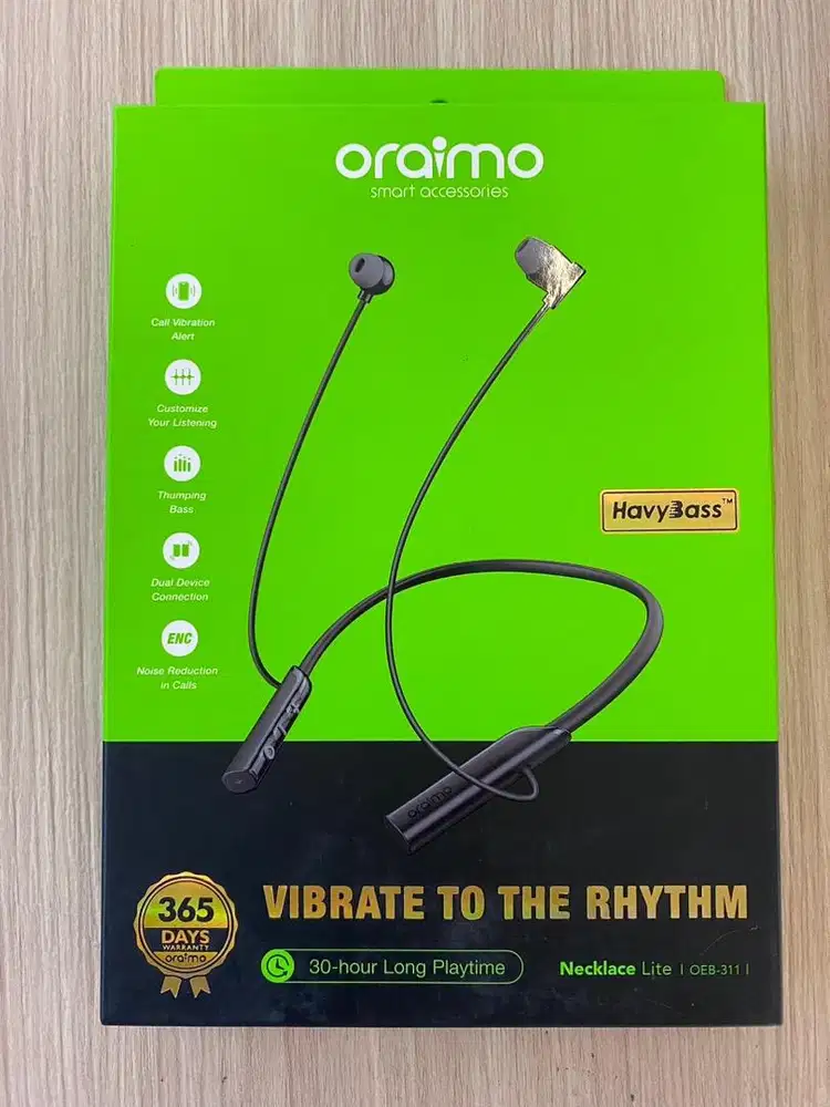 HF Tws Oraimo Necklace Lite (OEB-311) Black