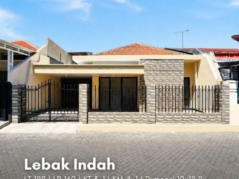Rumah Lebak Indah STRATEGIS, SIAP HUNI