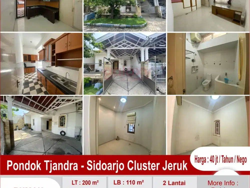Rumah Daerah Jalan Jeruk Pondok Tjandra Sidoarjo