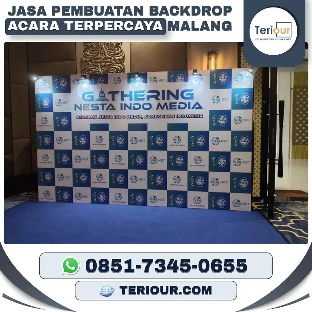 Jasa pembuatan backdrop acara terpercaya malang