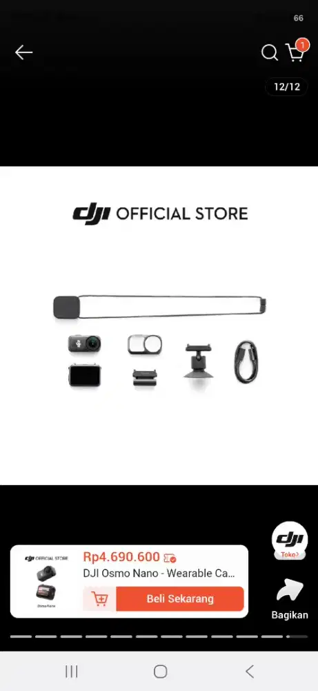 Dji osmo nano 64gb garansi resmi TAM bulan 4