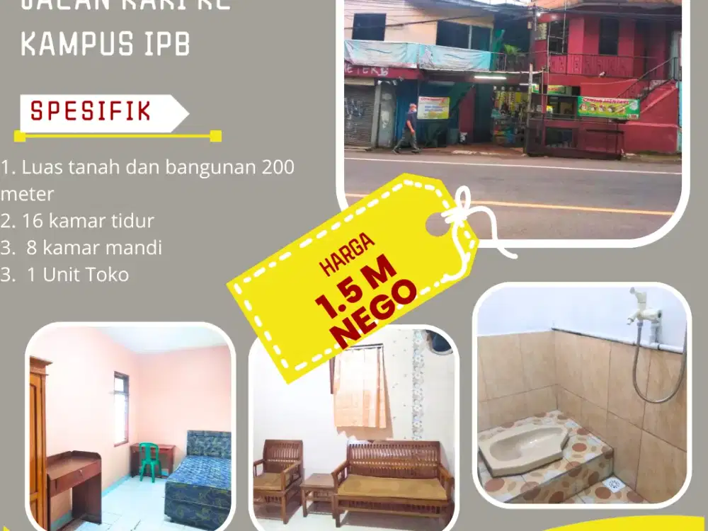 Kosan Full Terisi Dijual BU Di Kota Bogor Dekat Kampus IPB Bogor