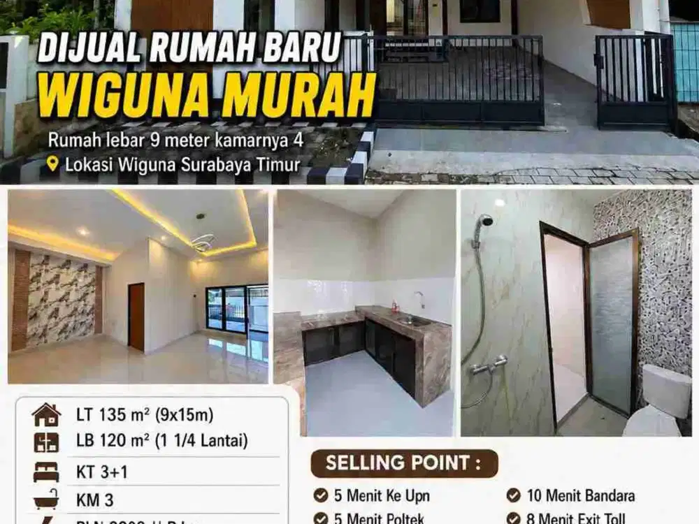 ‼Rumah Cantik Full Renov WIGUNA DEKAT UPN‼