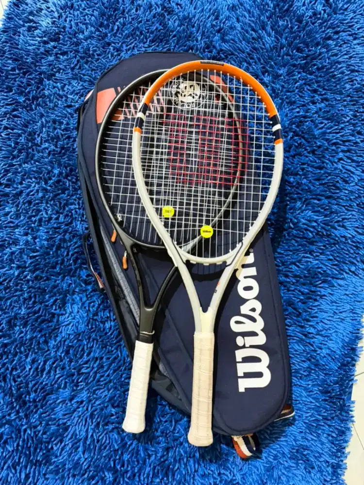 Jual 2 Raket Tenis Wilson + Tas Wilson Original Kondisi Siap Pakai