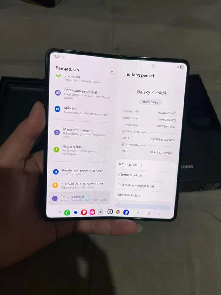 Samsung galaxy z fold4 5G 12/512 resmi sein