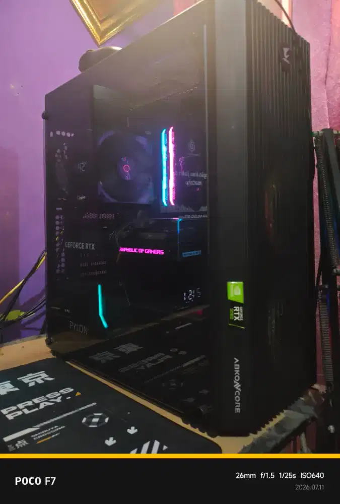 Pc gaming ryzen 7 5700x + ram 32gb + vga rtx 4060 8gb rog strix