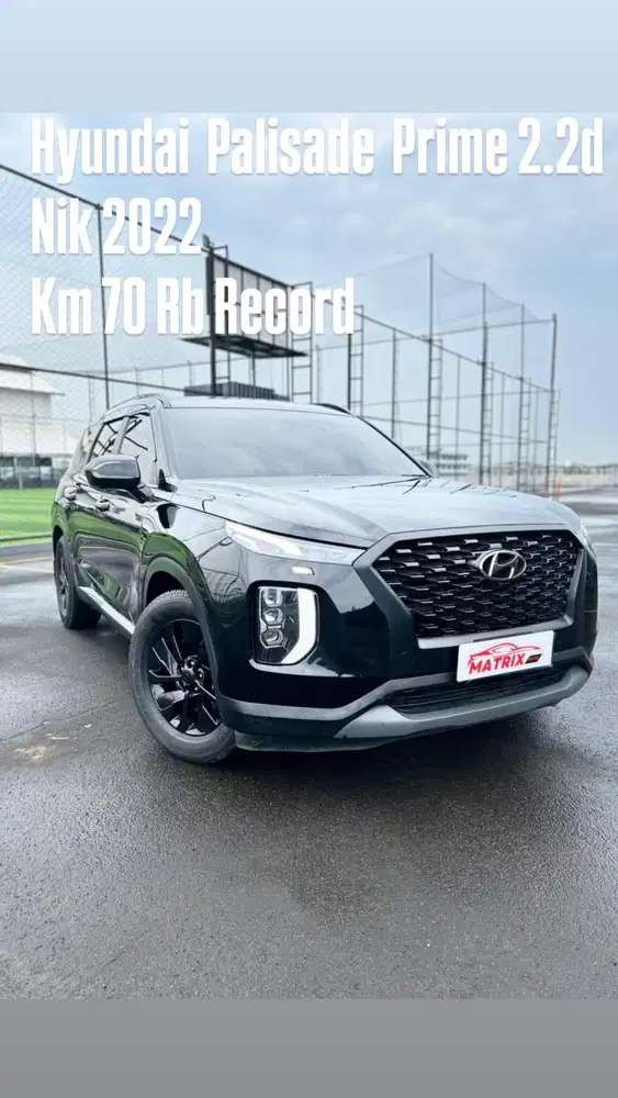 Hyundai Palisade Prime 2.2d Nik 2022 Black on black Siap pakai