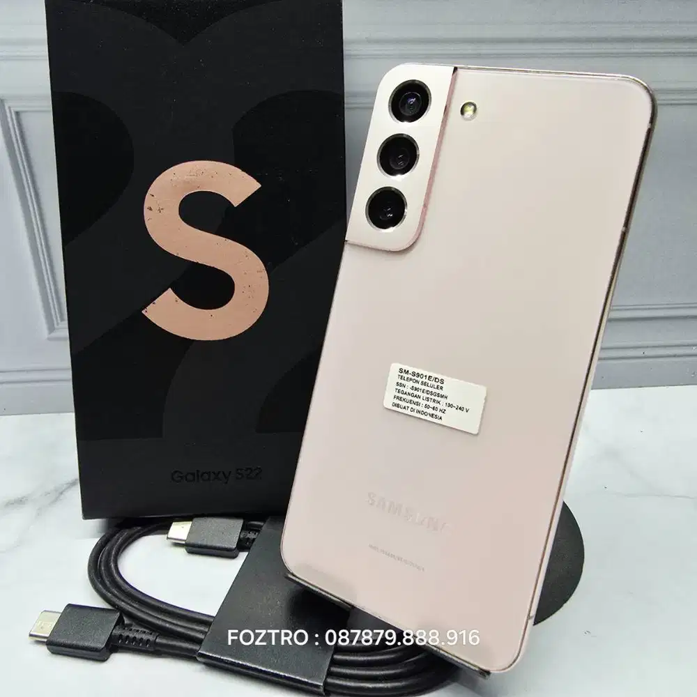 Samsung Galaxy S22 8/256GB Pink Resmi SEIN Fullset No Minus