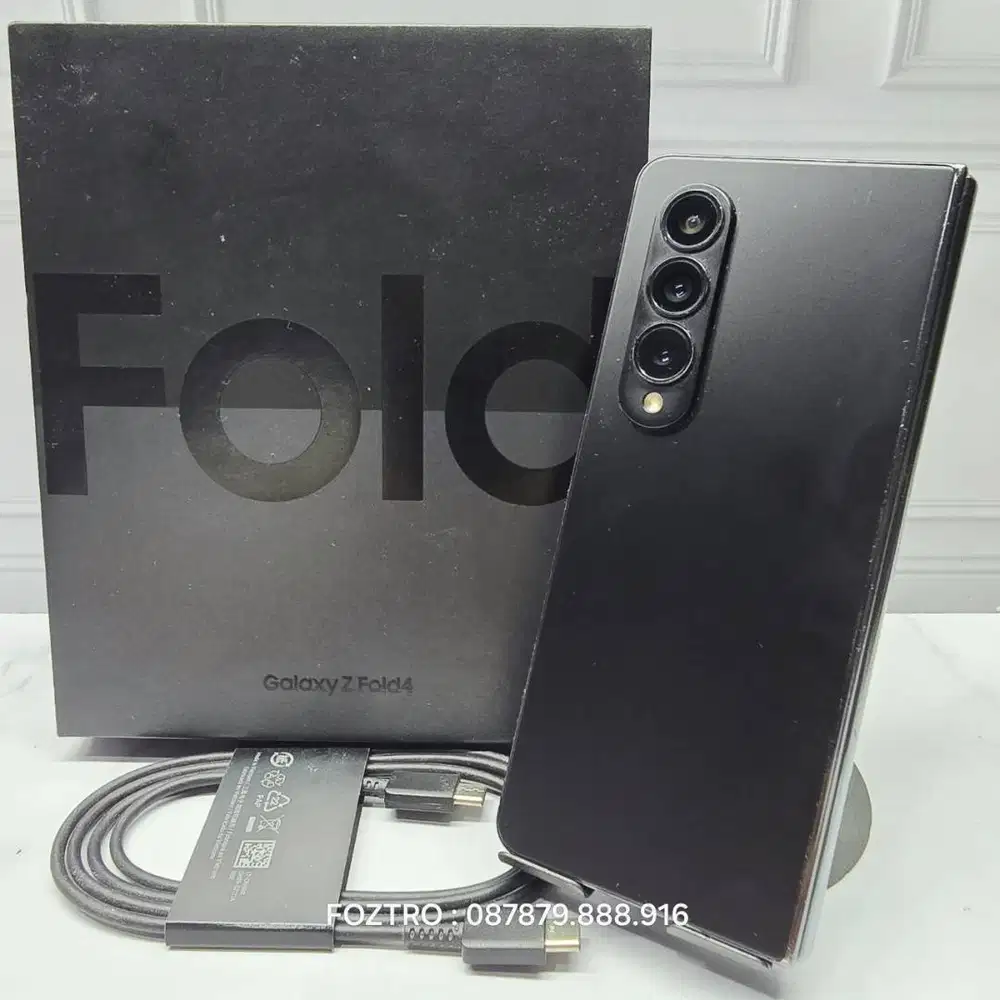 Samsung Galaxy Z Fold 4 12/256GB Black Resmi SEIN Fullset No Minus