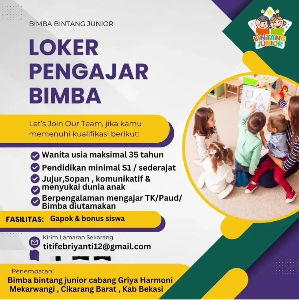 Lowongan tutor bimba