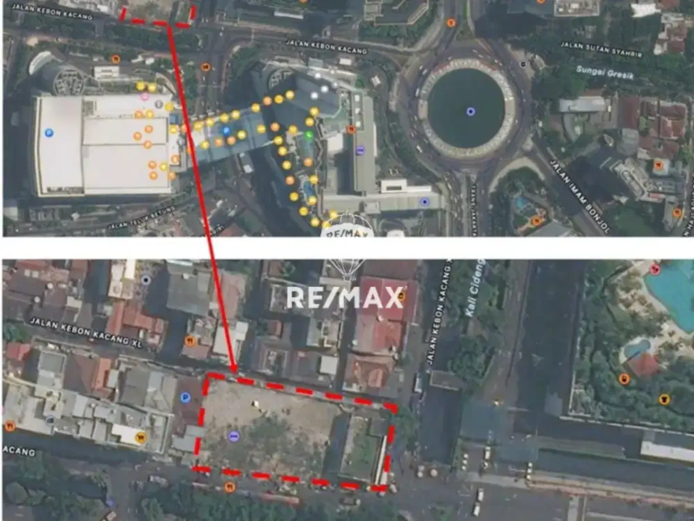 DIJUAL TANAH KOMERSIAL DI DAERAH KEBON KACANG RAYA JAKARTA PUSAT