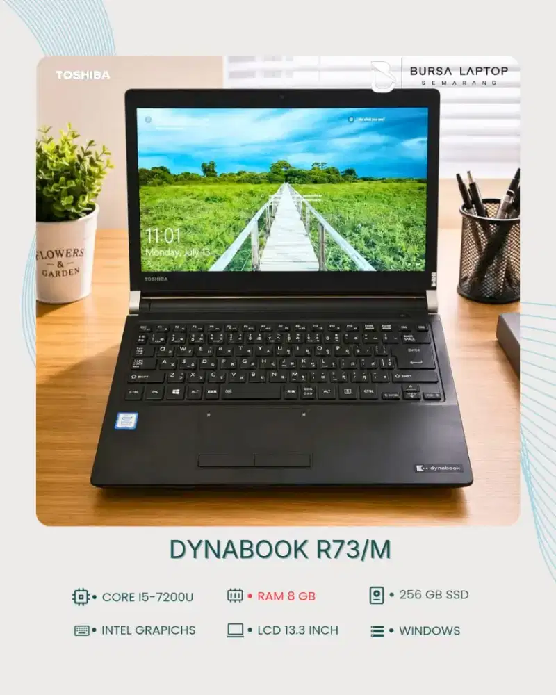 Laptop Toshiba Dynabook Core i5 Gen7/ 8GB/ 256 GB