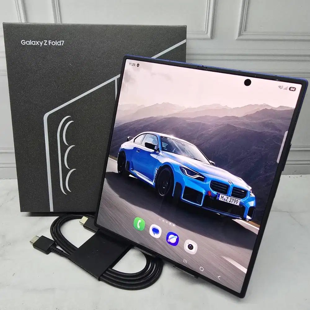 LIKE NEW Samsung Galaxy Z Fold 7 12/256GB Navy Fullset Resmi SEIN
