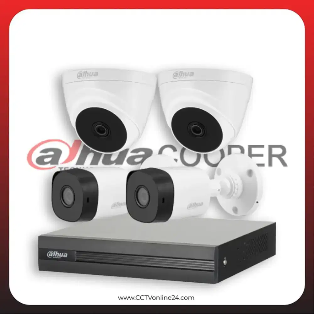 PAKET 4CH PEMASANGAN CCTV LENGKAP FREE JASA