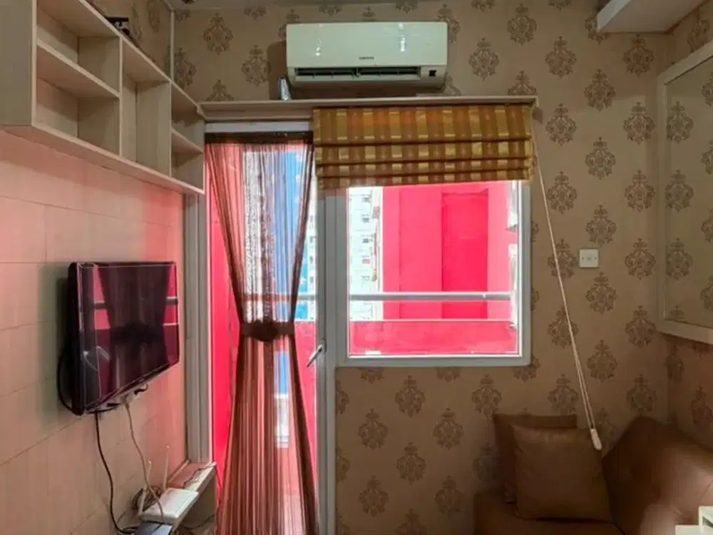 APARTEMEN GREEN PRAMUKA 2 KAMAR FULL ISI TOWER BOUUGENVILLE PERBULAN INCLUDE MAINTANCE JAKARTA PUSAT