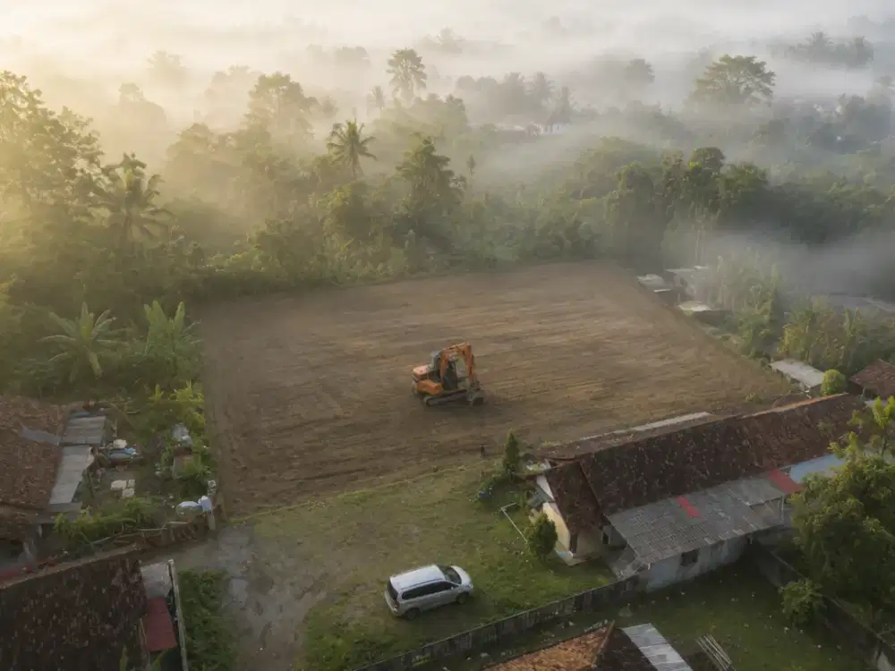Suasana Asri Nyaman Untuk Rumah Atau Villa Tanah Jalan Magelang Jogja