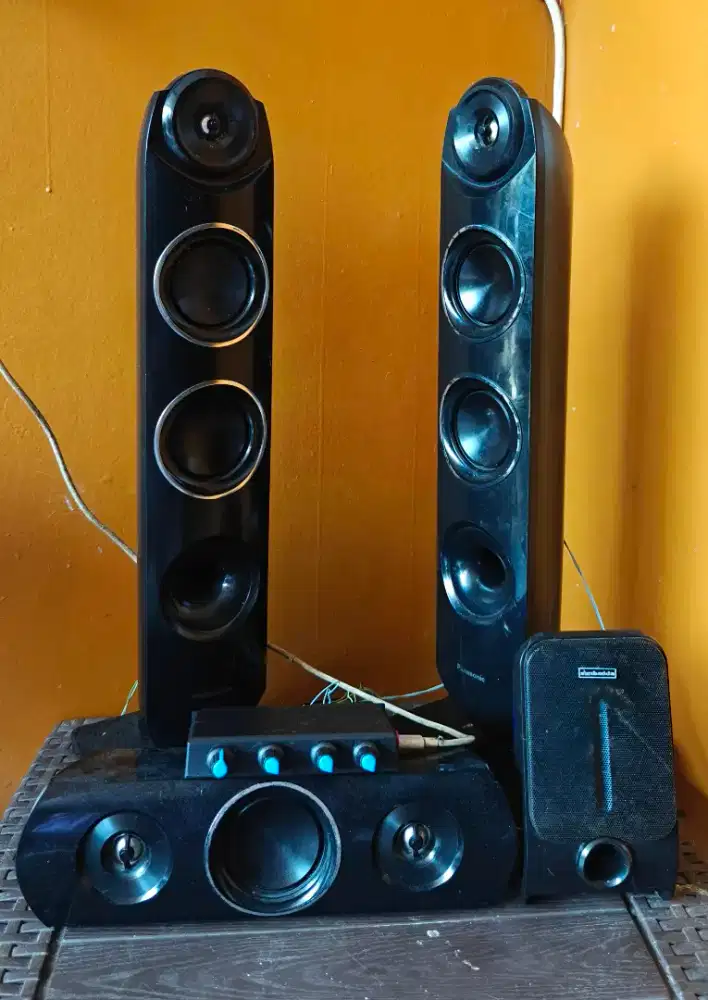 Paket Audi - Speaker Panasonic + Simbadda + Ampli Bluetooth Rakitan