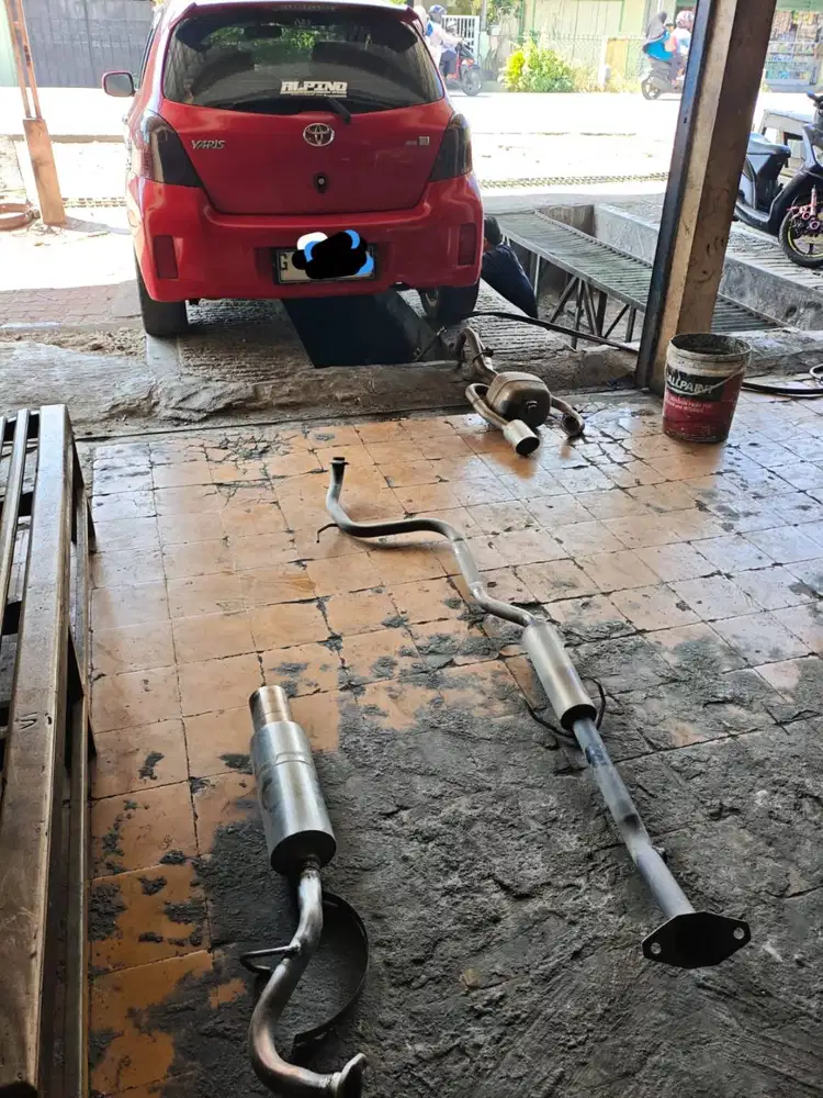 Dijual knalpot Alpino semi full system, Yaris Bakpao