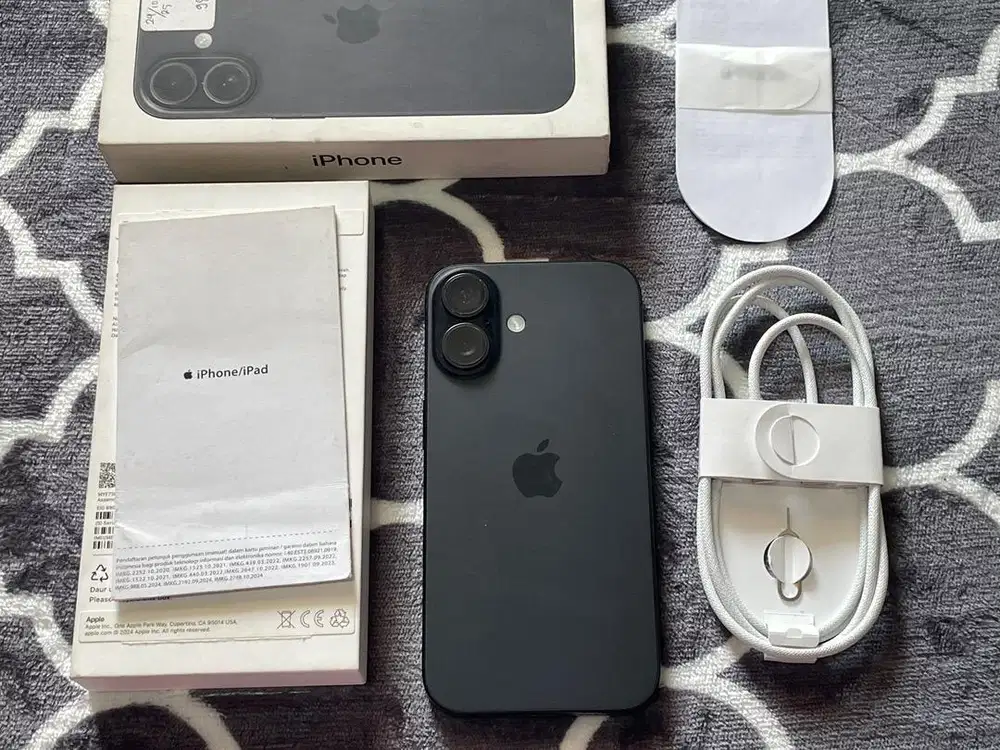 iPhone 16 128Gb Black iBox Garansi Panjang 2027 No Minus BH 100%