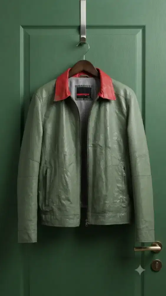 Jaket kulit asli