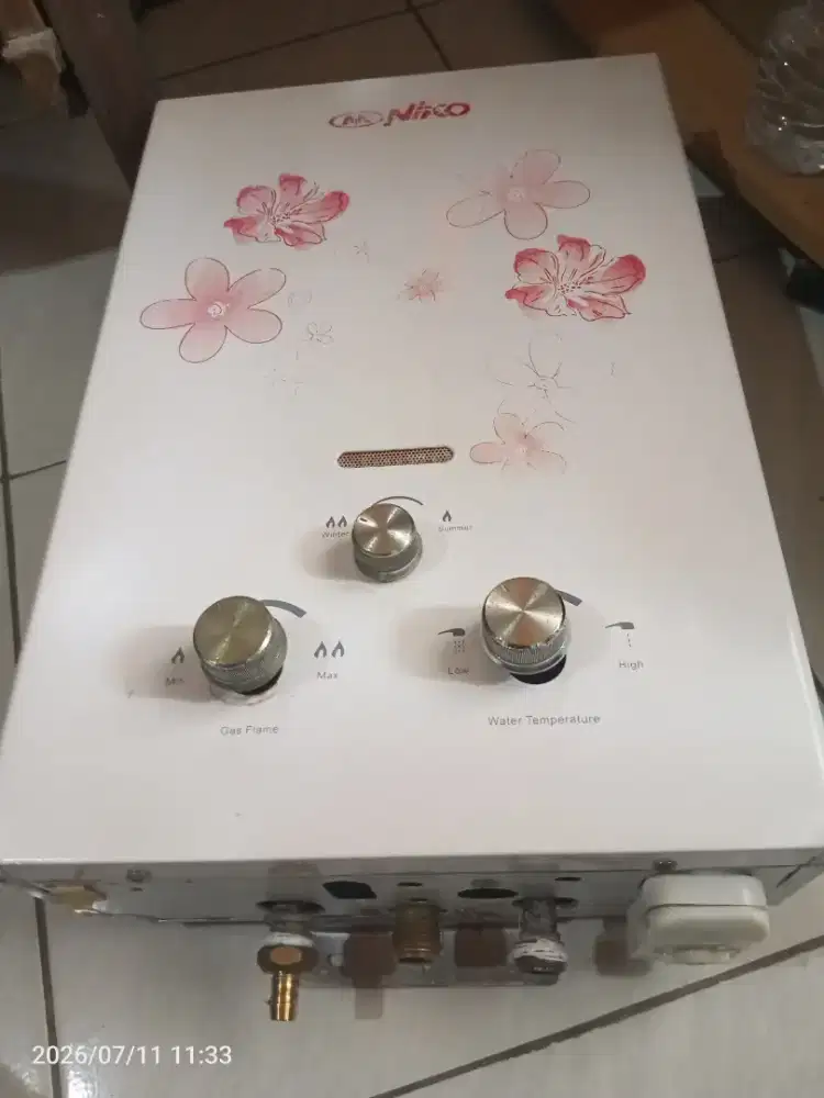 Water heater gas