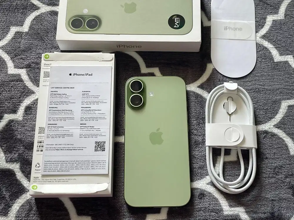iPhone 17 256Gb Sage iBox Fullset Original No Minus Garansi Panjang