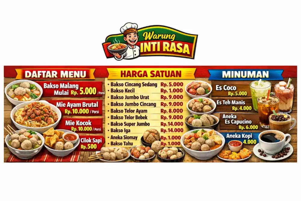 Bakso Malang - Cuangki - Mie Ayam - Mie Kocak