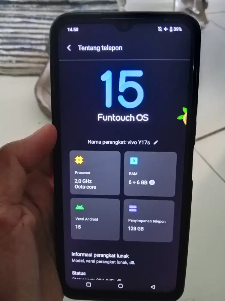 Vivo Y17s 6/128gb