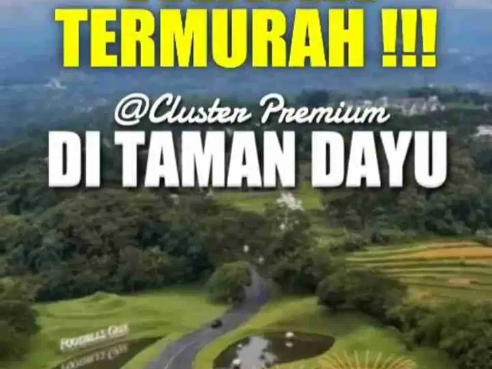 Dijaul murah di Taman Dayu hanya 4,9 juta per meter persegi