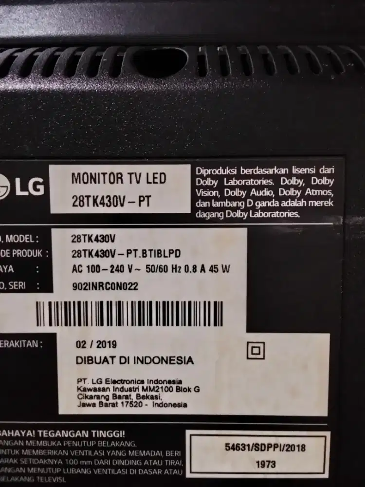 Tv gambar rusak