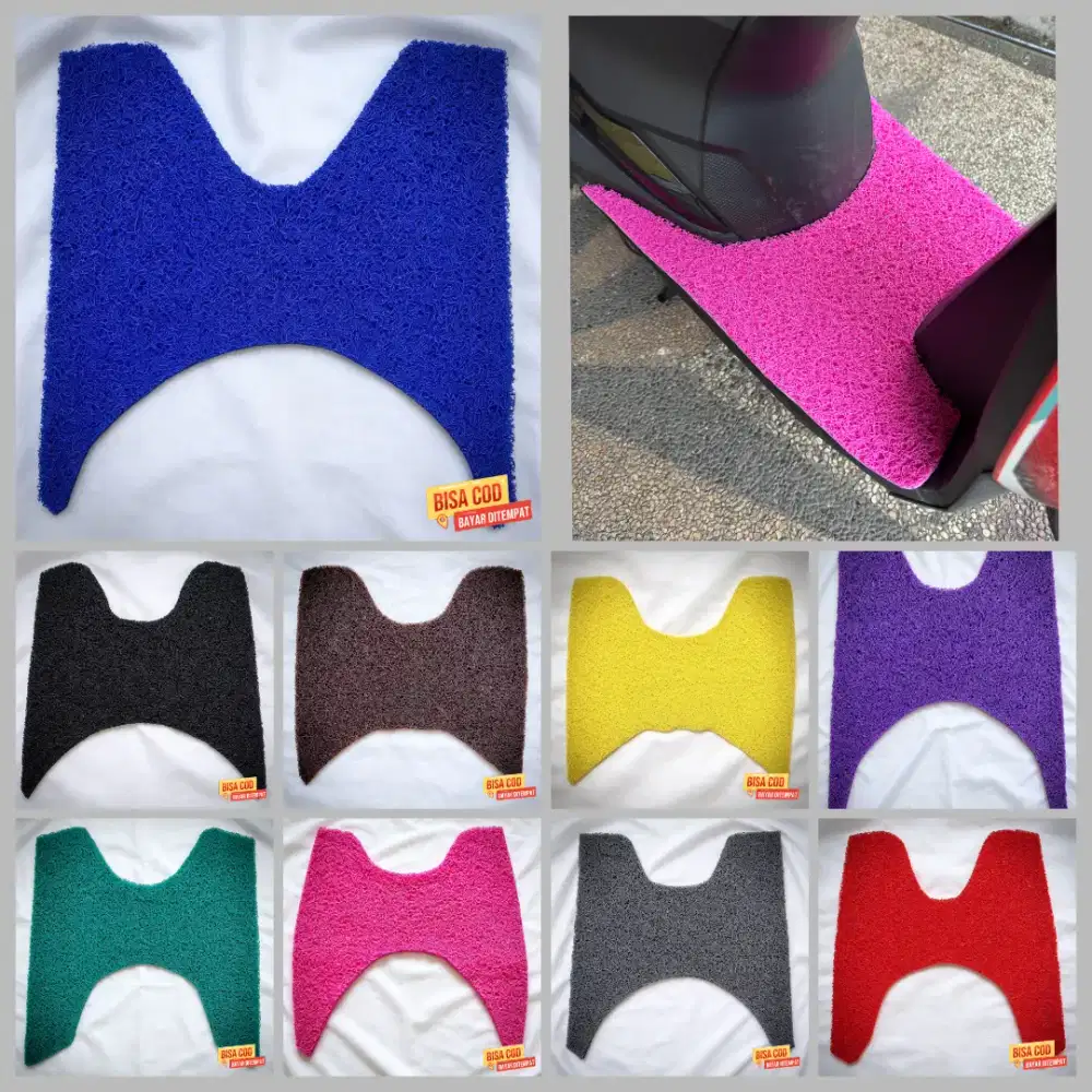 Karpet motor Matic semua Tipe Bahan mie bihun empuk dan tebal 1.6 cm