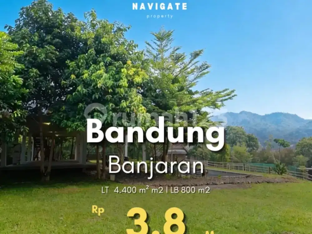 Tanah Luas & Villa Bekas Wisata Dekat Toll Soreang di Banjaran Bandung Harga Bu