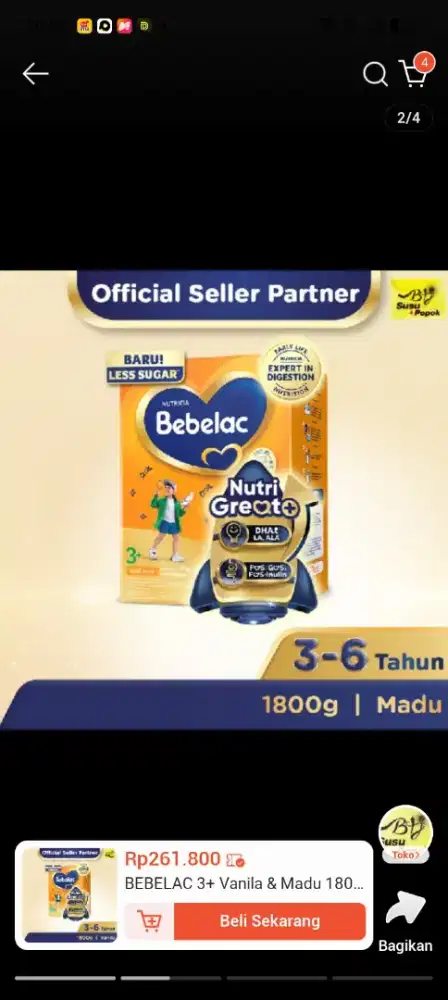 Susu formula bebelac