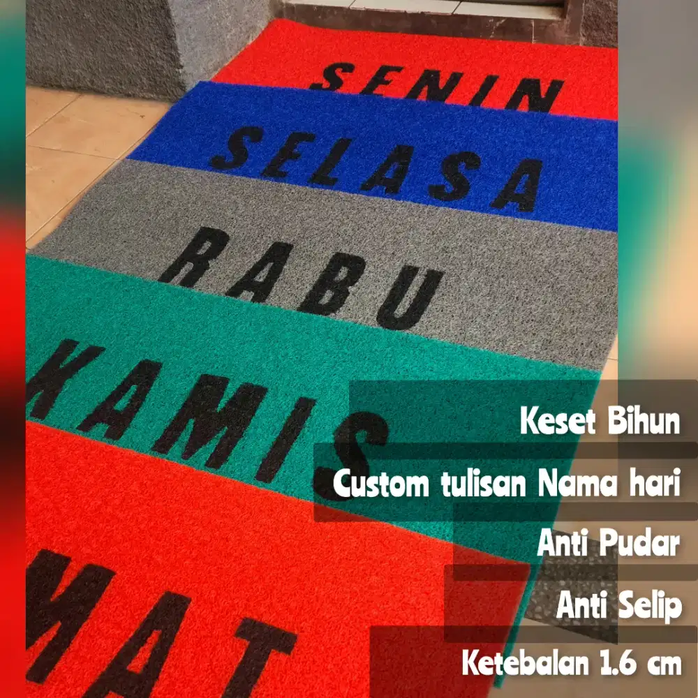 Keset custom tulisan suka suka bahan Mie Bihun empuk dan tebal 1.6 cm