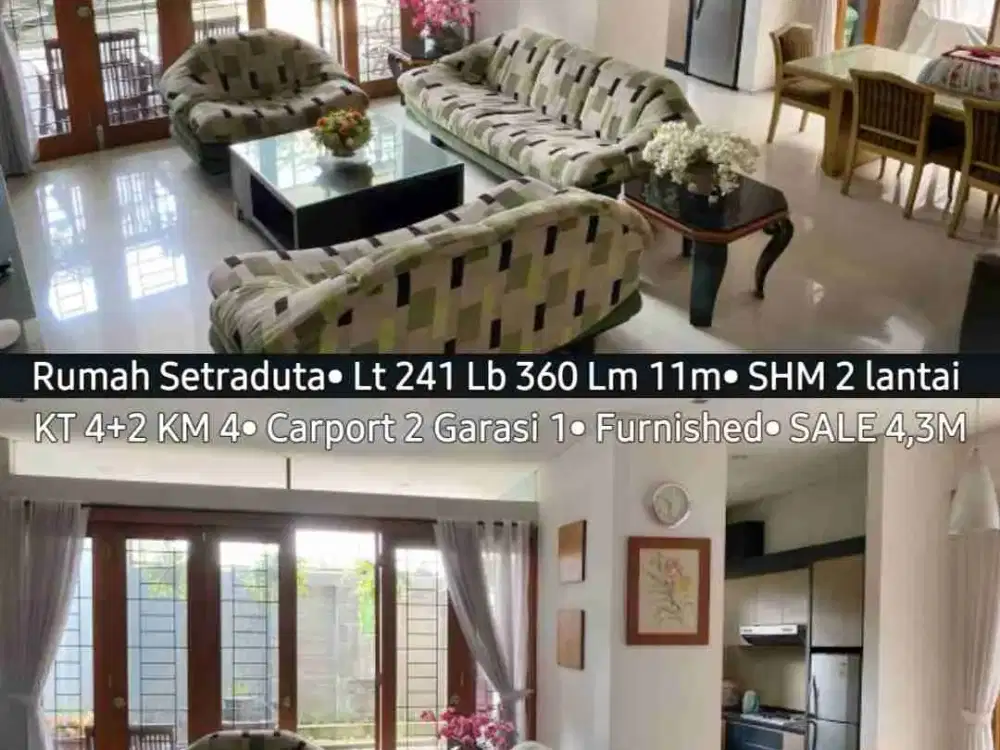 Rumah Setraduta Luas dan MURAH