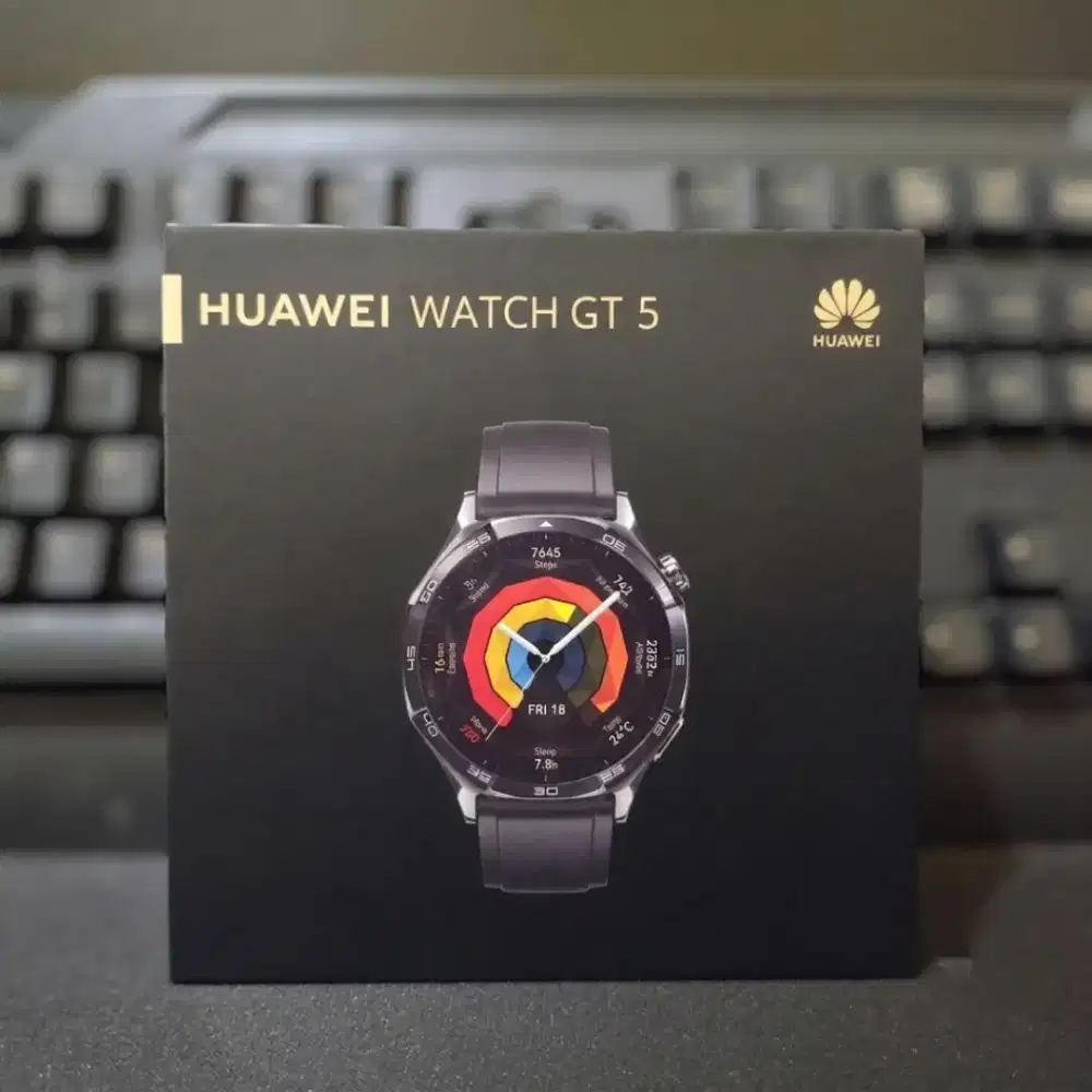 Huawei Watch GT 5 46 mm Black New Segel Garansi Resmi