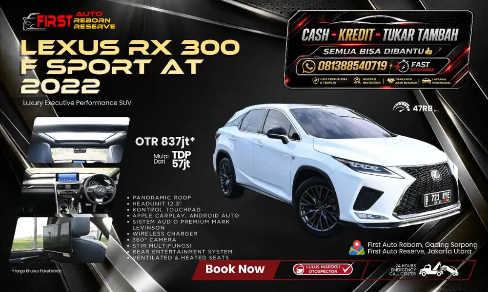 LEXUS RX 300 F SPORT AT 2022
