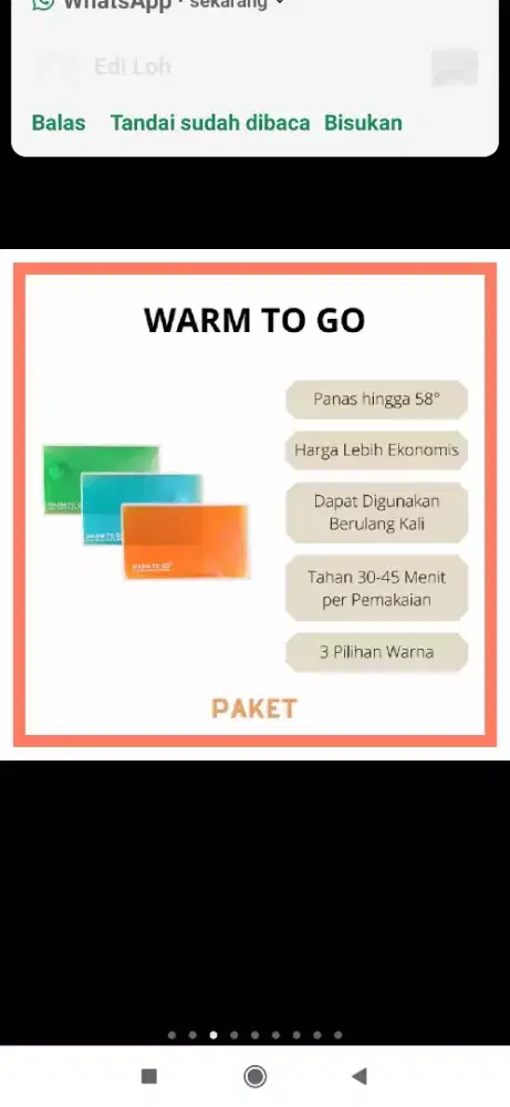 3 pcs warn tangan