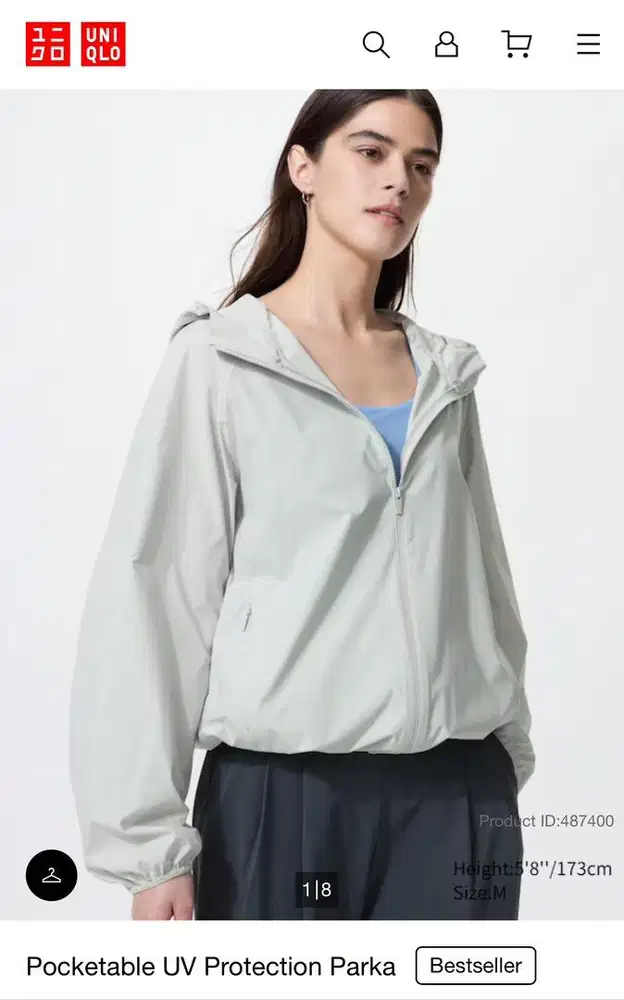 Uniqlo Women Jacket Parka Saku